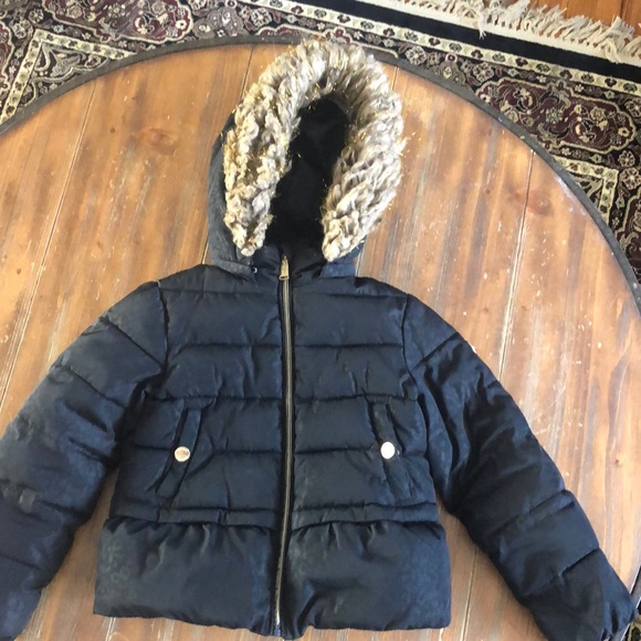 michael kors puffer jacket with fur hood
